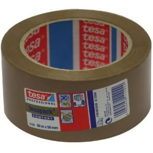 Cinta de embalar PVC rugoso marrón 50 mm x 66