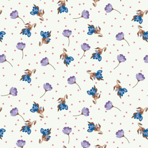Papel pintado floral rositas moradas 58cm ancho por 350cm alto