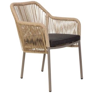Silla de ratan sintético 56x66x80