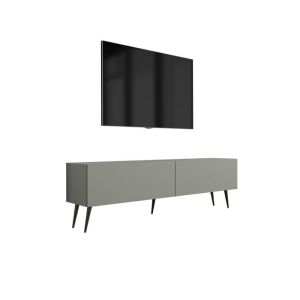 Mueble tv moderno - verde aloe - paneles 16 mm - 140 x 52 x 32 cm