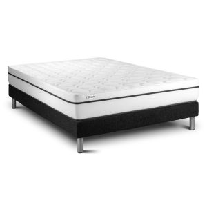 Conjunto vital spa 135 x 200 cm somier kit negro