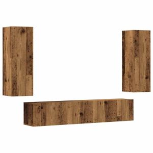 Conjunto de 4 muebles de tv de diseño moderno