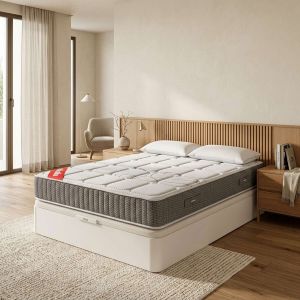 Colchón 160x200,canapé y almohada pikolin troas blanco montaje incl