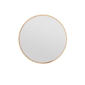 Espejo de madera <<ozze>> - 60 x 60 cm - beige