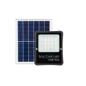 Proyector LED solar 100w 1000 lúmenes 192 LEDs 6500k, panel separado