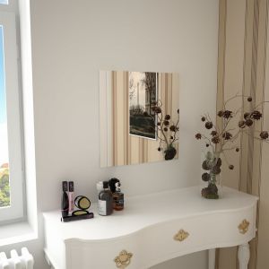 Espejo de pared cuadrado vidrio 50x50 cm es9706