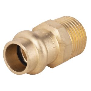 Conector de cobre prensado ø14 - macho 1/2