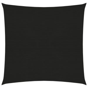 vidaXL toldo de vela hdpe negro 160 g/m² 4x4 m