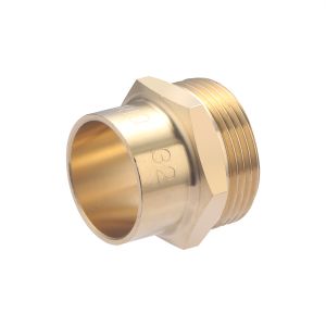Conector de latón para soldar ø32 - macho roscado 1 1/4