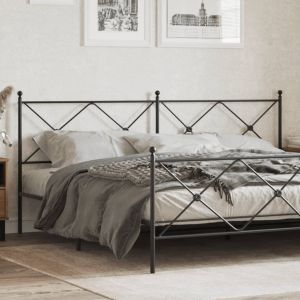 Cabecero de metal negro 193 cm eso1091