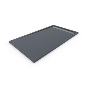 Plato de ducha resina con marco. Gris grafito ral: 7015 80x140cm