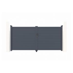 Pack puerta batiente automática eiger 3m h.140cm + motor brazo b500