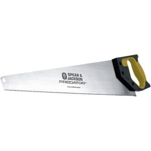 Sierra de mano dentada - acero tratado - mango antideslizante - 63,5 cm