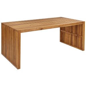 Mesa de jardín sulzano 180 cm 90 cm madera de acacia marrón