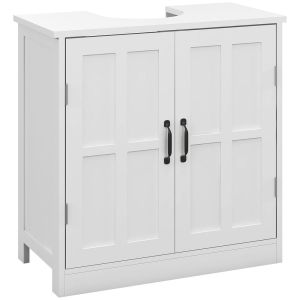 Armario de baño 60x30x60 cm color blanco kleankin, hogar - baño