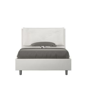 Cama tapizada 1,5 pl 120x200 - pu - blanca