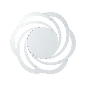 Espejo de pared treban 70 cm 70 cm plateado
