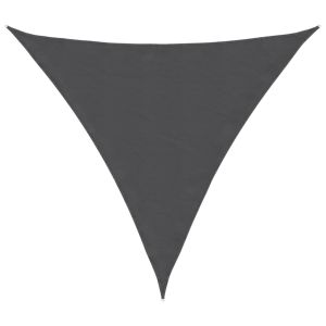 Toldo de vela triangular tela oxford gris antracita 4x4x4 m