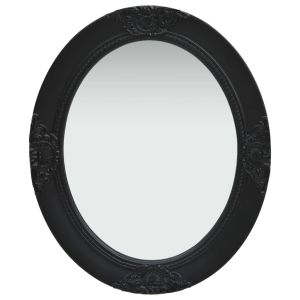 vidaXL espejo de pared estilo barroco negro 50x60 cm