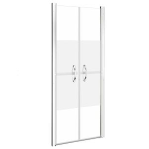 vidaXL puerta de ducha esg medio esmerilado 96x190 cm