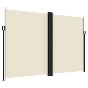 vidaXL toldo lateral retráctil crema 220x1000 cm