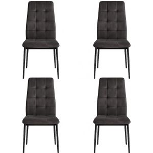 Dupi sillas de comedor denia | pack 4 unidades | gris