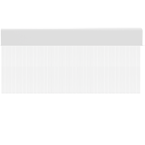 Cortina para puertas de PVC wave transparente / 120 x 220