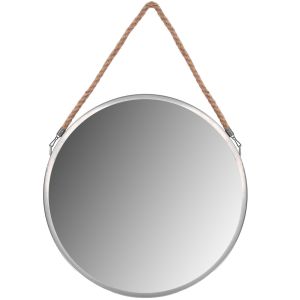 Rea espejo circular 40cm silver klmh-0410s-1, 58x40x3 cm