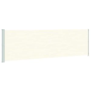 vidaXL toldo lateral retráctil de jardín crema 180x600 cm