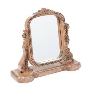 Espejo de maquillaje diszna marrón