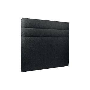 Cabecero 140 cm lines - tejido rizado negra - negro