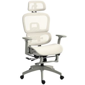 Silla de oficina malla beige 66x64x122 cm