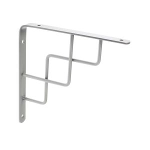 Escuadra de balda rei 1462 | 20x199x199 mm | cromo líquido mate