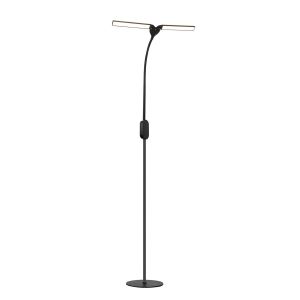 Nettlife lámpara de pie negro 158x44