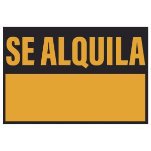 Cartel se alquila 50x35 cm