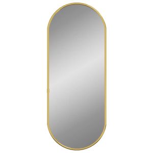 vidaXL espejo de pared ovalado dorado 50x20 cm