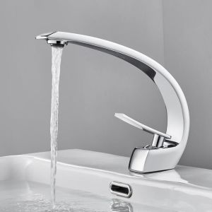 2×auralum grifo para lavabo mezclador para lavabo de agua fría y caliente d