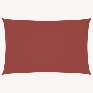 vidaXL toldo de vela rectangular tela oxford terracota 5x8 m