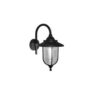 Canela outdoor wall light 1xe27 polycarbonate black