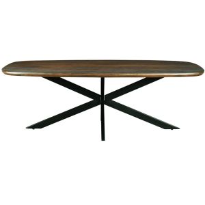 Skagen-mesa de comedor 8/10 personas 210 cm en madera marrón