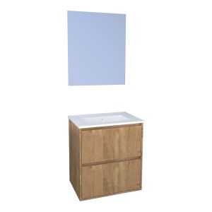 Ondee - mueble de baño belis + espejo suspendido - ancho: 60cm