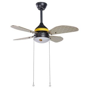 Ventilador de techo con luz dolores LED amarillo