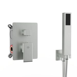 Kit de ducha empotrable orion monomando nickel - gme