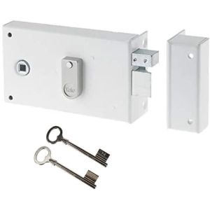 Cerradura de rodillo horizontal de superficie - yale - yah37d - blanco - 2