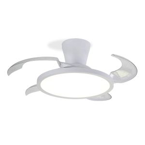 Ventilador de techo 4 aspas plegables ø107 color blanco motor 29w