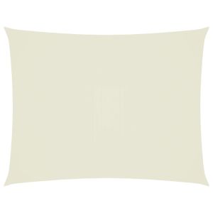 Toldo de vela rectangular tela oxford color crema 4x5 m