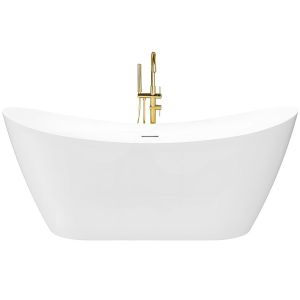 Rea bañera ferrano slim 170 tapa negra, 170x80x72 cm