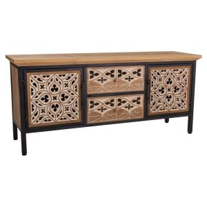 Aparador de madera marrón 120x35x54