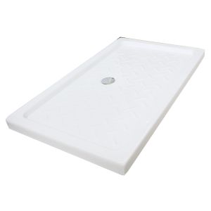 Ondee - plato de ducha cera - gres - blanco - 100x70x9cm