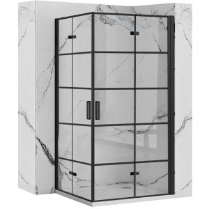 Rea cabina de ducha molier black double 80x90, 90x90x190 cm